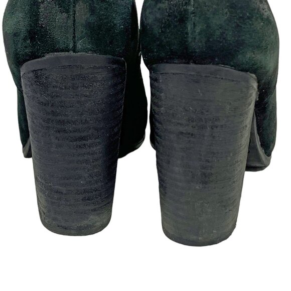 LUCKY BRAND Laureen Leather Buckle Accent‎ Chunky Heel Booties - Picture 10 of 11